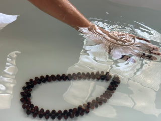 Garnet stone beads necklace
