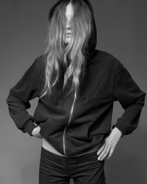 Blessed glitter print hoodie